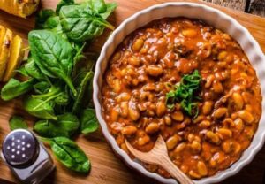 a plate of ful medames, a traditional classic Egyptian beloved meal