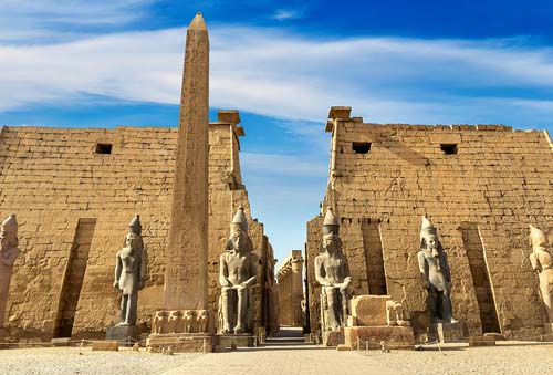 A stunning view of the historic Luxor Temple