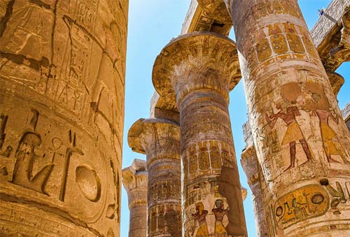 View for the Hypostyle Hall at Karnak Temple, Luxor